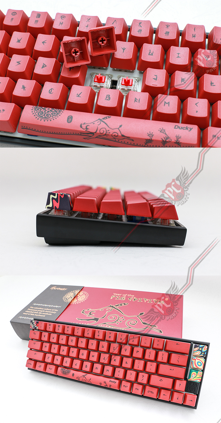 PCPARTY 創傑Ducky YOTP 65% RGB 豬年限定版鍵盤