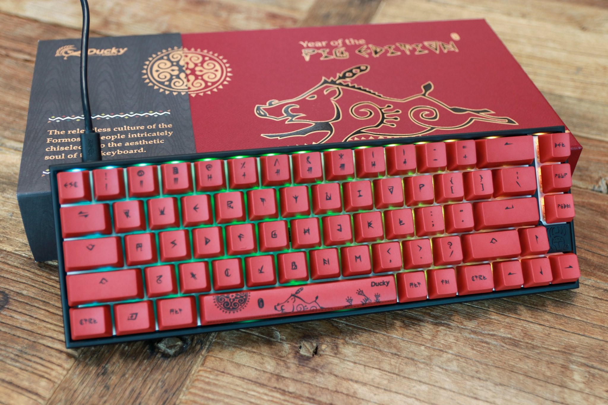 PCPARTY 創傑Ducky YOTP 65% RGB 豬年限定版鍵盤